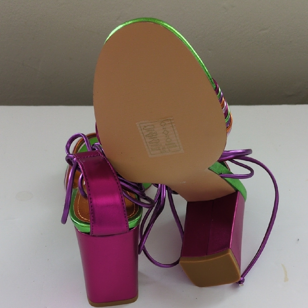 ❌Last Chance Colorful Strappy Women's Heels - Picture 4 of 4